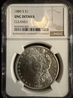1880-S MORGAN DOLLAR UNC DETAILS Cleaned Very Nice Example