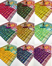 New Bollywood Style Soft Silk Saree With Blouse For Women  Girls