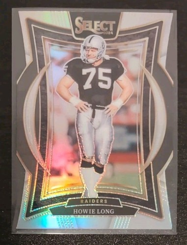 Howie Long #60 2024 Panini Select Football Concourse Silver Prizm Die-Cut