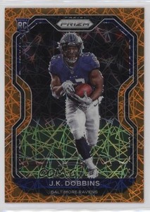 2020 Panini Prizm Rookie Lazer Prizm JK Dobbins #379 Rookie RC