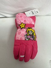 Girls Princess Peach Super Mario Winter Gloves Thinsulate SKI Gloves Size L/XL