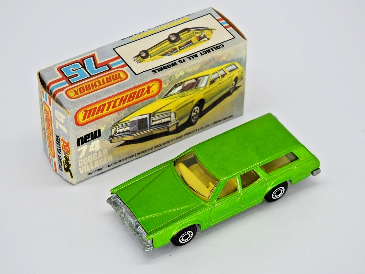 MATCHBOX LESNEY SUPERFAST MINT BOXED No.74 MERCURY COUGAR VILLAGER 1978-81 thumbnail 9
