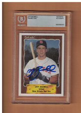 JEFF BAGWELL AUTOGRAPHED 1990 PROCards ROOKIE BASEBALL CARD SIGNED BECKETT AUTH. rookie card picture