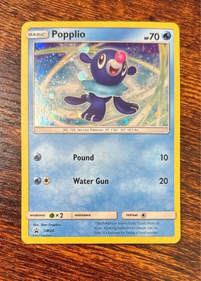 Popplio SM24 Sun & Moon Promos Promo NM Pokemon TCG