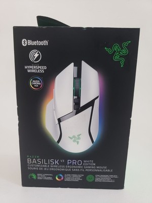 Razer Basilisk V3 Pro Wireless Gaming Mouse Fast Optical Switches WHITE New 