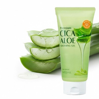 MISSHA Premium CICA ALOE Soothing Gel 300ml - Hydrating Moisturizer Face & Body
