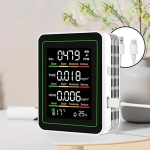 Pour Smart Air Moniteur de qualité avec affichage couleur pour l'intérieur Air Sécurité
