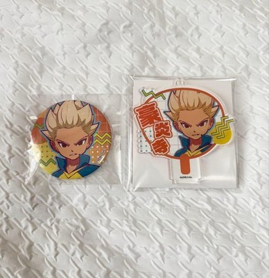 Inazuma Eleven Vivid Line Deco Uchiwa Charm Can Badge Goenji