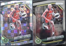 Brittney Sykes 2025 Panini Prizm WNBA Silver Pandora & BASE CARD #121 - STORM