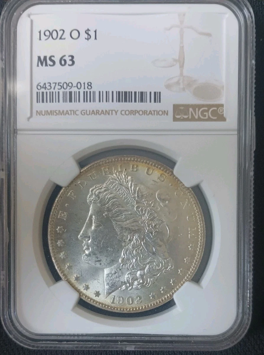 New Orleans Grade MS 63 1902 Year Morgan US Dollars (1878-1921