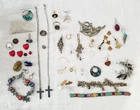 Vintage & Modern Lot of Costume Jewelry for Craft or Repair