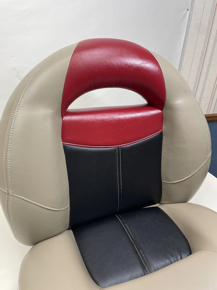 WISE 8WD1451-857 ASIENTO CUBO COMPACTO BRONCEADO/ROJO/NEGRO 24" W X 21" D X 23" H BARCO Foto 2 de 4