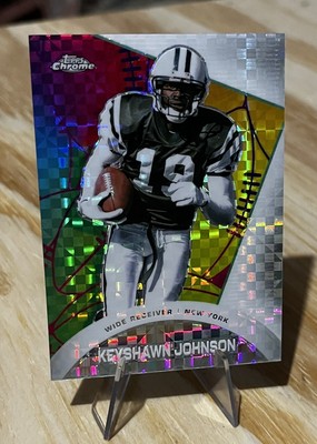 Keyshawn Johnson 2023 Topps Composite CHROME ALL-ETCH Insert X-FRACTOR Parallel 
