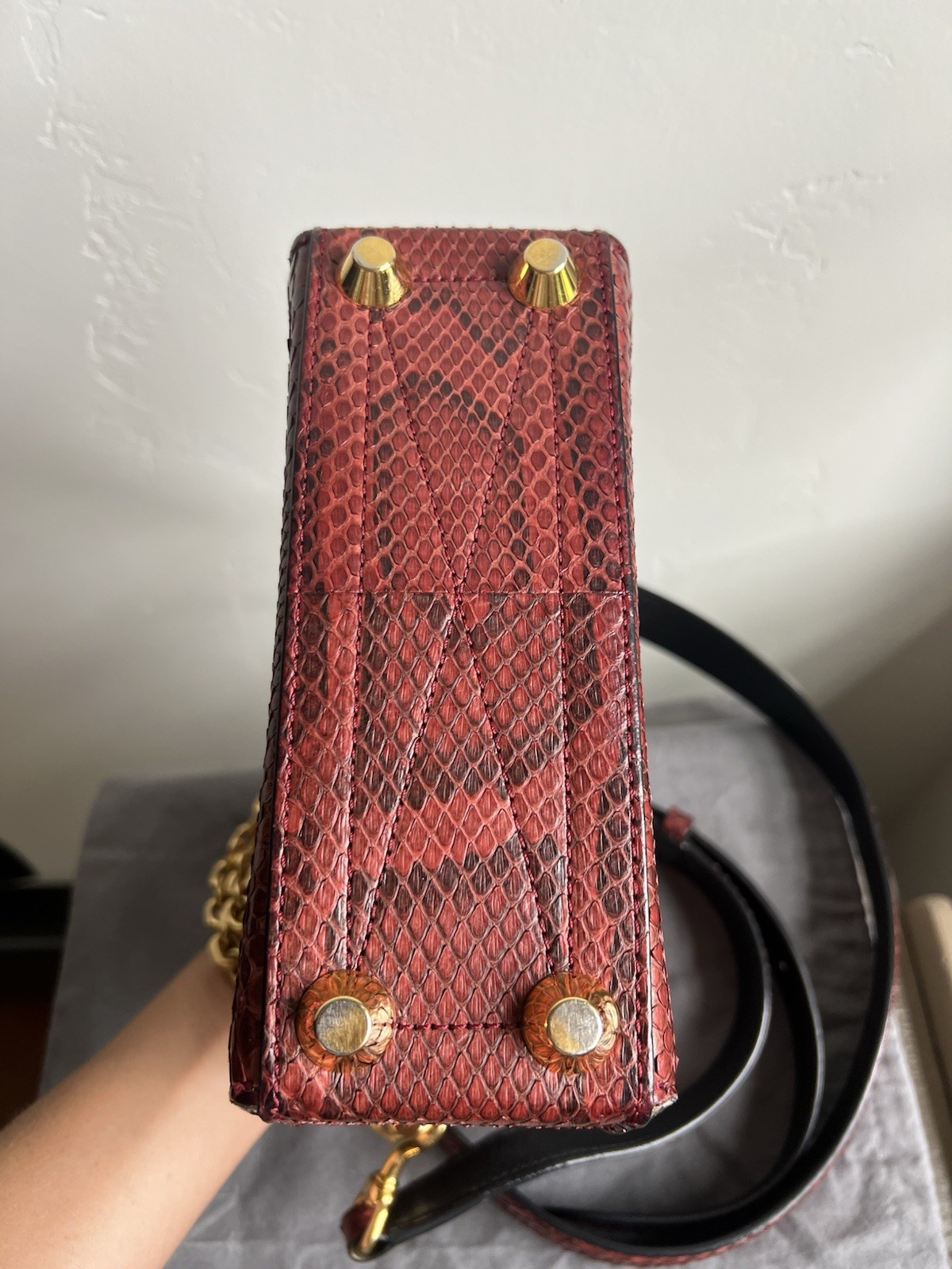 Alexander McQueen Box Bag 19 In Python - image 6