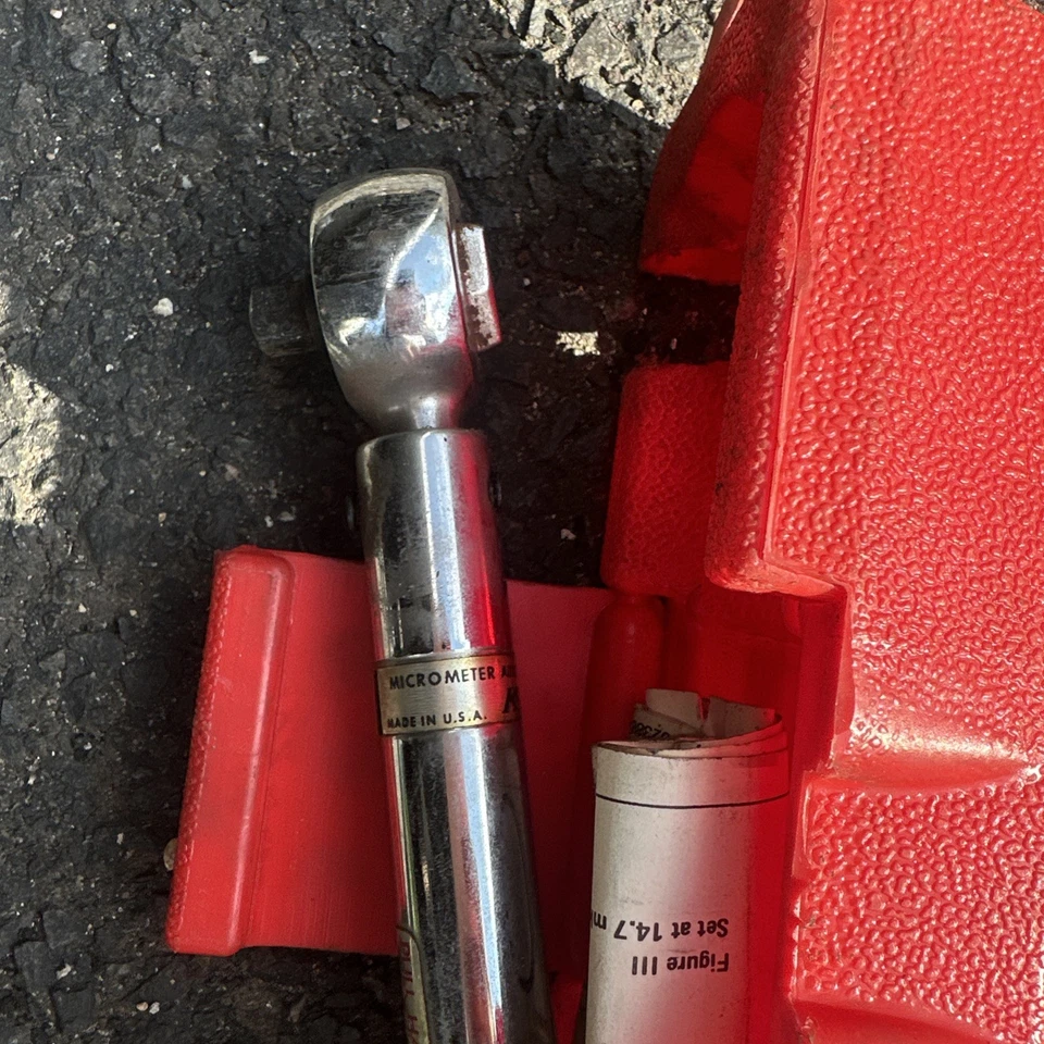 Llave dinamométrica K-D Tools #2384 micrómetro probado con estuche 30-250 pulgadas pies libras Foto 3 de 3