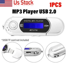 USB Portable Digital MP3 Music Player LCD Screen Support 32GB TF Card &FM Radio