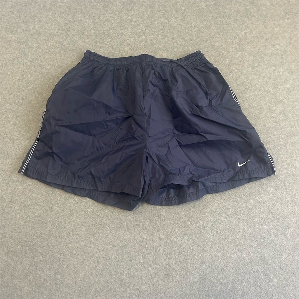 Vintage Nike Shorts  Men's XL Blue Nylon Windbreaker Elastic Waistband Y2K