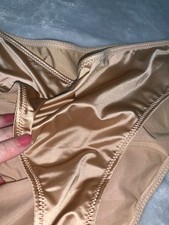 NEW Glossy Secret Stretch Satin XL 8 Hi Cut  Bikini Panties SILKY!! 2nd Skin