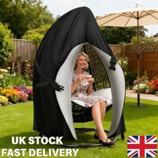 All Weather Egg Chair Cover + Zipper Waterproof UV Resistant for Patio & Garden