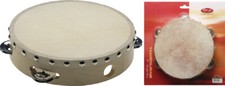 8" Pre-Tuned Wood Tambourine 1 Jingle Ring