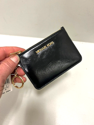Michael Kors Women Small Top Zip Coin Pouch ID Card Wallet 