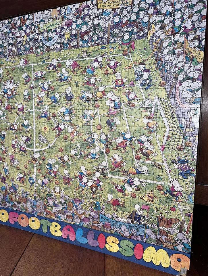 HEYE MORDILLO 1981 MORDILLOFOOTBALLISSIMO Puzzle 1500 pezzi Vintage - Immagine 3 di 4