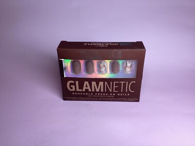 Glamnetic Gold Truffle - Short Round Press-On Nails
