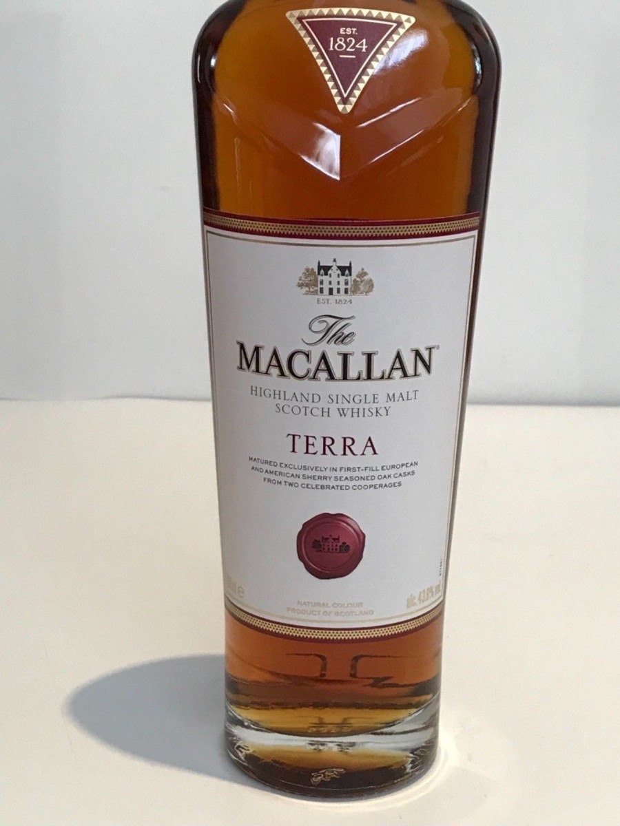 MACALLAN TERRA EXCLUSIVE TO TRAVELLERS HIGHLAND SINGLE MALT SCOTCH