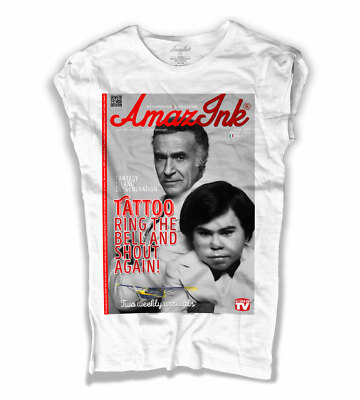 Damen T-Shirt FANTASILANDIA Fantasy Island Zwerg Tatoo Roarke 80er Amazink
