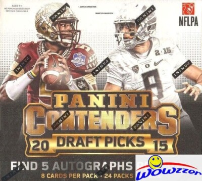 2015 Panini Contenders Draft Picks Football Factory Sealed HOBBY Box-5 AUTOGRAPH
