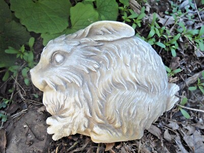 #ad Bunny rabbit latex mold plaster concrete mould 5quot; x 2quot; thick flat on backside $42.95