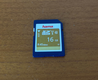 HAMA Memory Card 16GB SDHC 45MB/sec