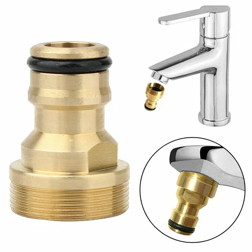 Universal Kitchen Tap Thread Connector Mixer Garden Hose Adaptor Faucet Fitting - Picture 1 of 8