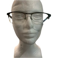 Vintage Sanford Hutton Colors In Optics Black Half Rim Frames C989 FRAMES ONLY