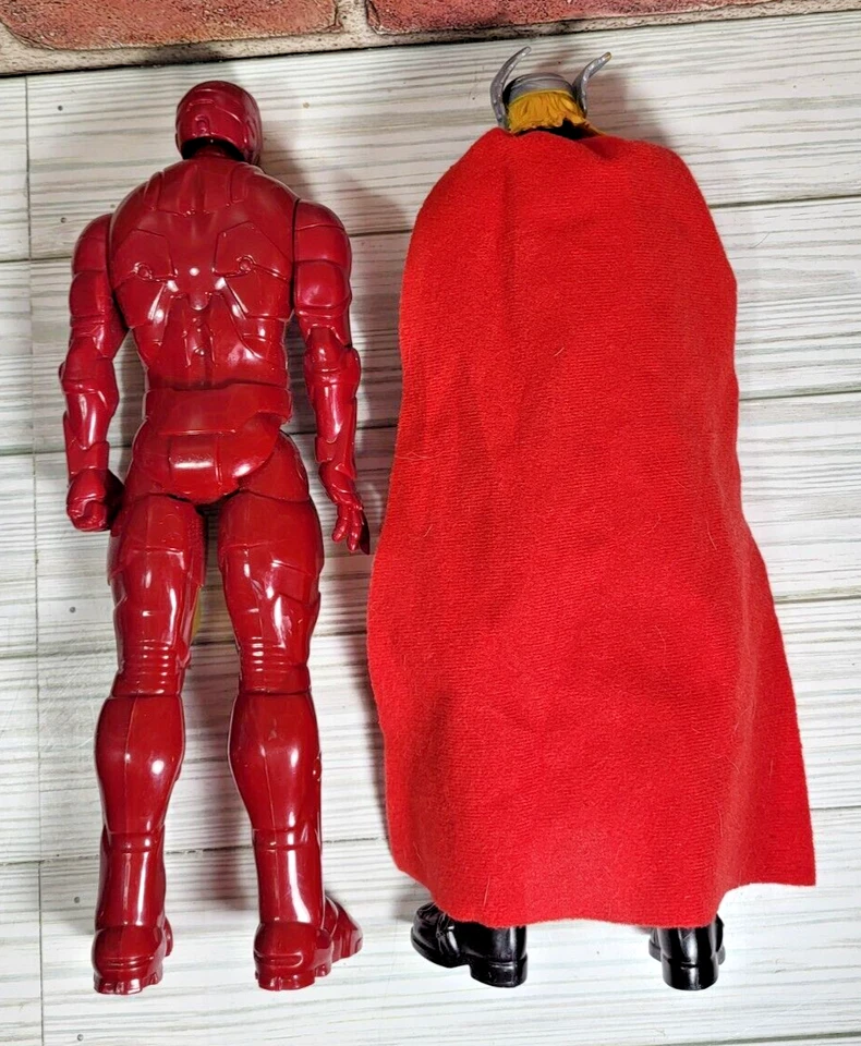 Lote de 7 figuras de acción Marvel de 12 pulgadas Iron Man Capitán América Thor Spiderman Foto 3 de 4