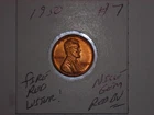 wheat penny 1950 SHARP GEM RED BU LINCOLN CENT 1950-P LOT #7 UNC FIRE RED LUSTER