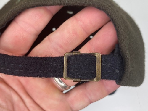 New York Hat & Cap Co Wool Hat Two Tone Brown Black 6 Panel Strap Back - Picture 8 of 12