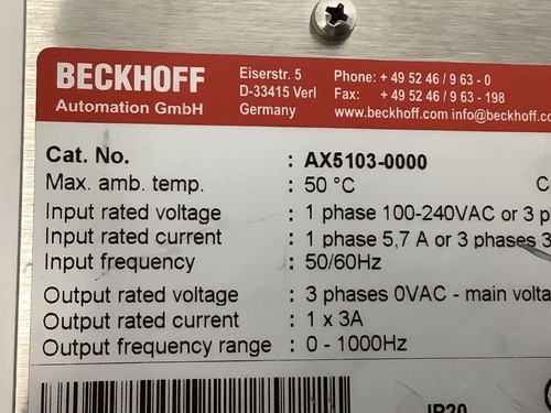 AX5103-0000 - BECKHOFF Dimmer ÜBERHOLT - Bild 3 von 3