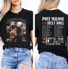 Post Malone Jelly Roll 2025 Tour Shirt, Big Ass Stadium Tour, Concert Tour Music