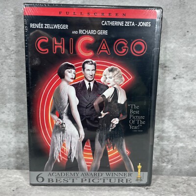 Chicago Catherine Zeta Jones Richard Gere Renee Zellweger Full Screen DVD New