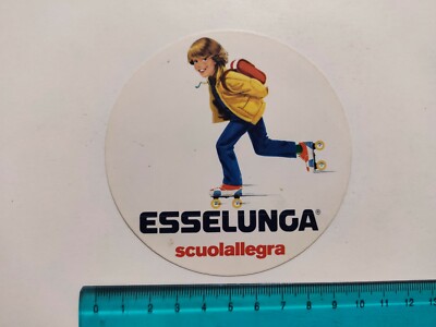 ESSELUNGA SCHOOL CHEERFUL STICKER STICKER STICKER 80s ORIGINAL