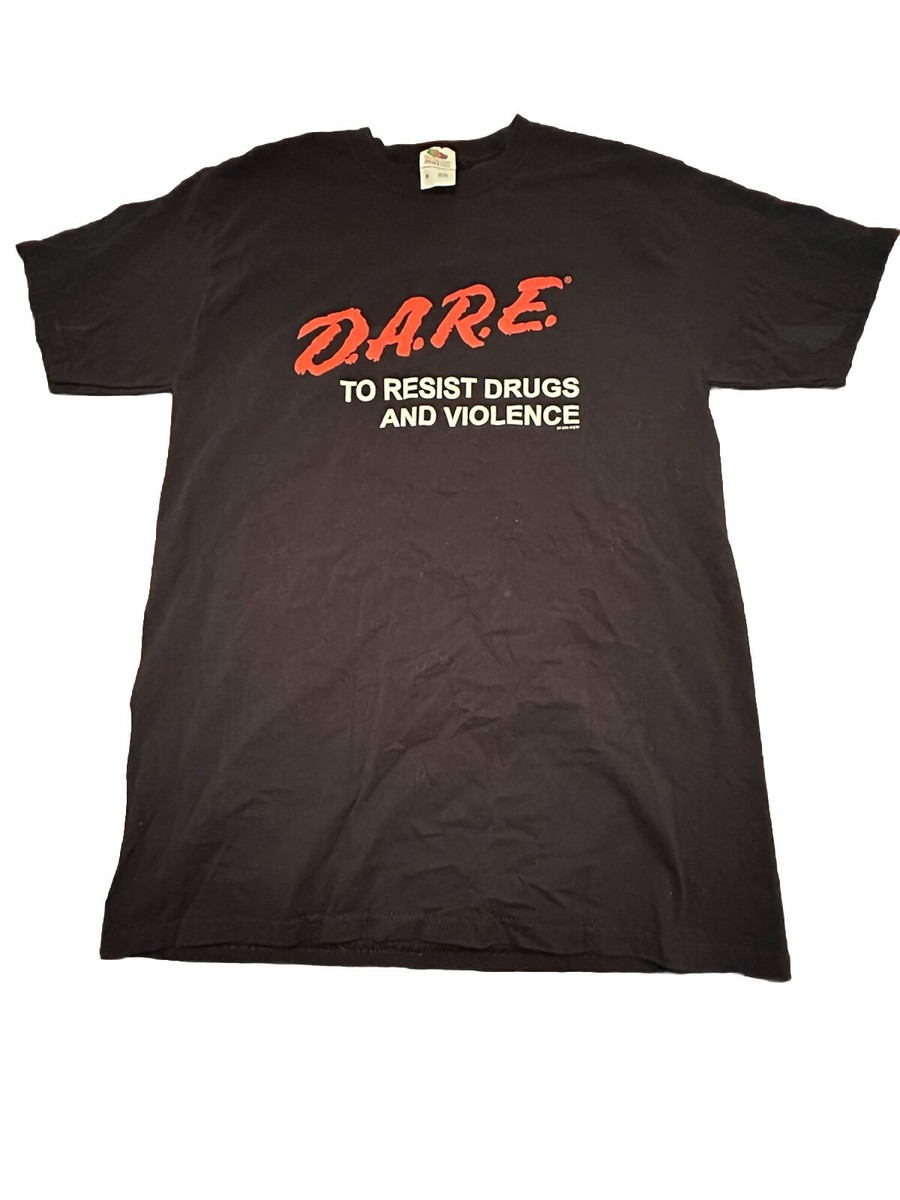DARE Black T Shirt HD Fruit of The Loom Tag Mens Size Medium DARE Black T Shirt HD Fruit of The Loom Tag Mens Size Medium
