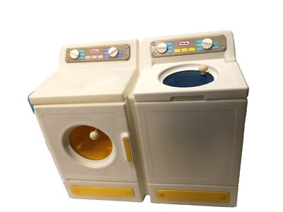#ad Vintage Little Tikes Washer Dryer Flip Up Ironing Board Kids Laundry Center Set $199.99