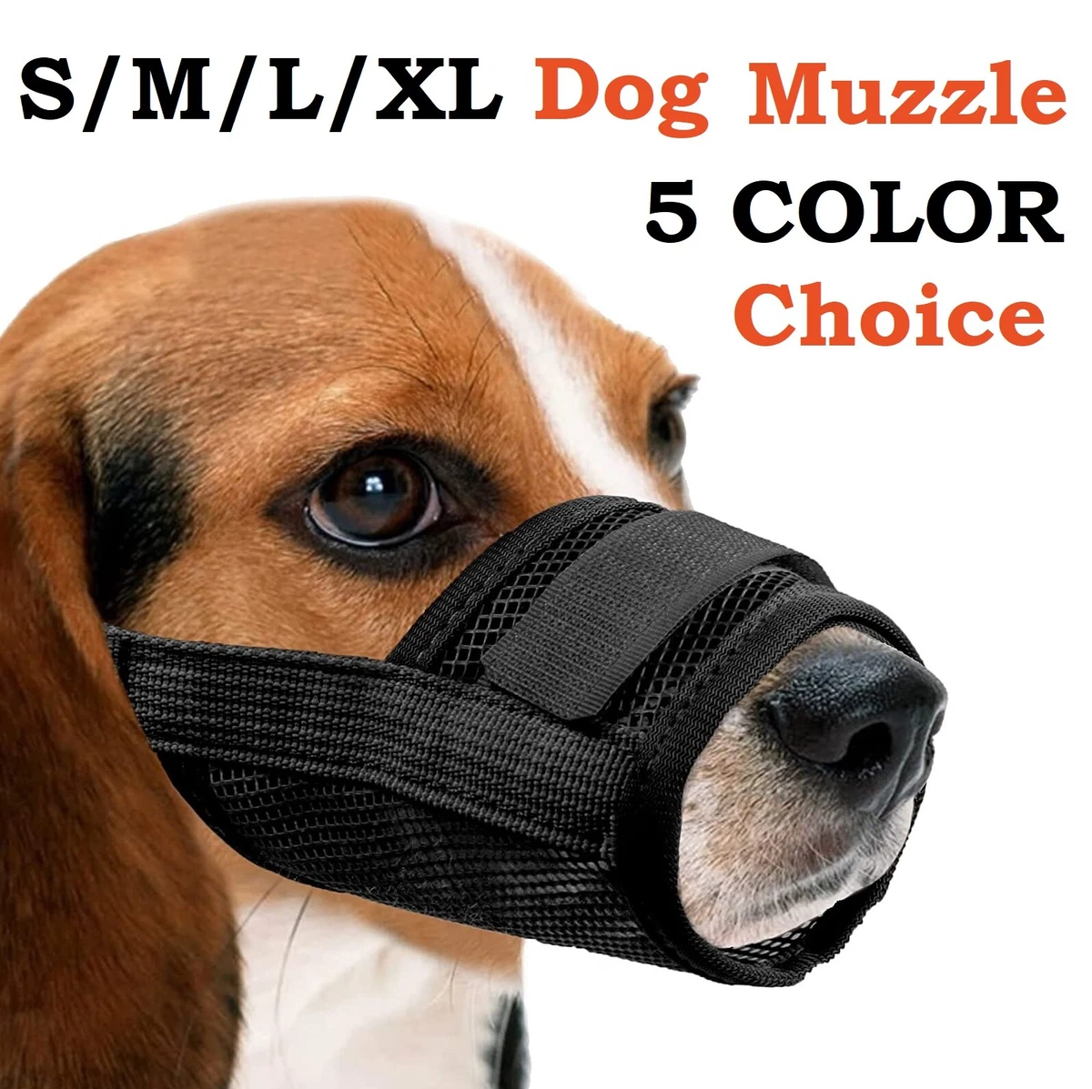Dog Puppy Muzzle Anti Bite Stop Barking Chewing Mesh Mask Training