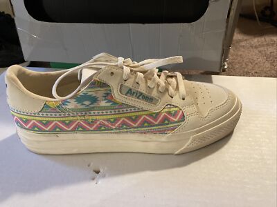 adidas gazelle silver green womens Black and Beige Aztec Pattern Print Black Running Shoes