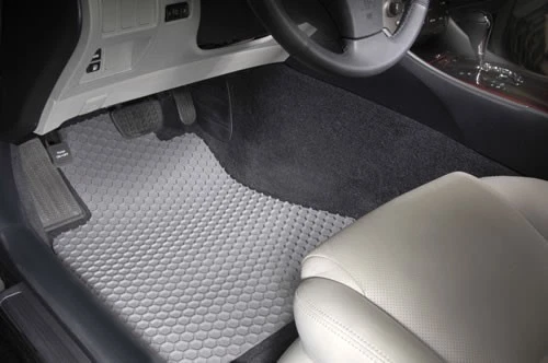 Front 2 Piece HexoMat Rubber Custom Fit Floor Mats for Suzuki Vehicle Pick Color - Image 2 of 4
