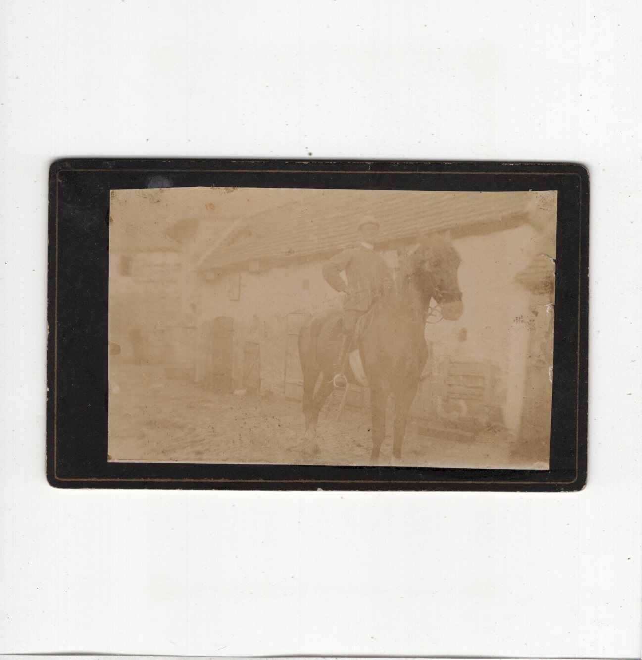 CDV Photo Fine Mr On A Horse - 1880er