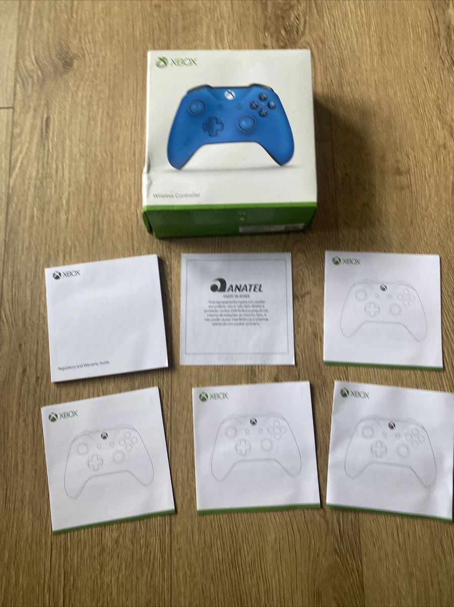 Box Manuals ONLY Microsoft Xbox One Wireless Controller Blue Vortex