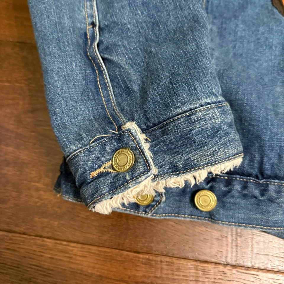 Profound Aesthetic Denim Painted Trucker Jacket Size XL - Image 3 of 4