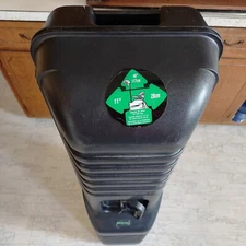 Golf Guard Deluxe Hard Travel Case Black Locking with Keys Wheels Turtle Shell